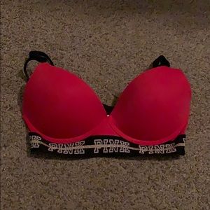 Red Victoria Secret Pink T-shirt & Sports Bra